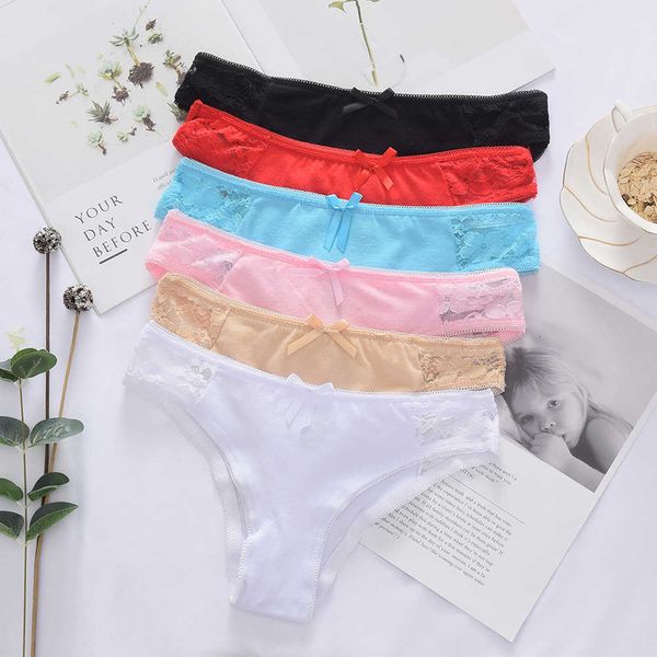 

hunter lace cotton g-string thong panties underwear women briefs intimate ladies low-rise lingerie women's wear, Black;pink