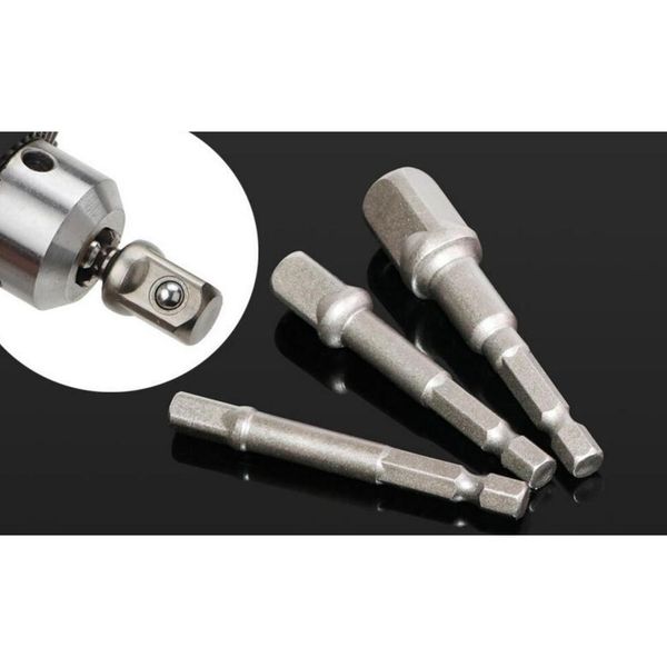 

3pcs hex shank drive power drill bit socket wrench adapter electric screwdriver handle ext wmtkbp dh_seller2010