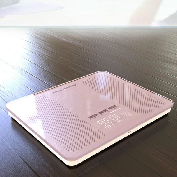 

smart scales pink precision weight scale electronic bathroom digital body usb charging pese personne home products de50tzc