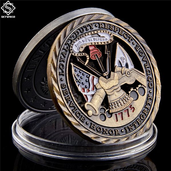 

souvenir craft 1775 us army core values hollowed out military challenge coin usa collection