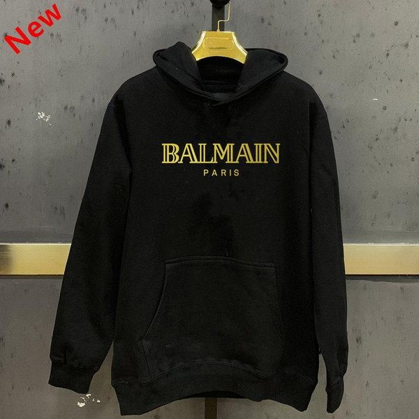 

men balman sweatshirts women round neck sweatshirt pure cotton sweatshirts hoodies hip hop sportswear sweater, Black