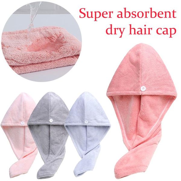 

towel 2pc bathroom dry hair cap long quick-drying absorbent micro fiber breath reusable shower toalla