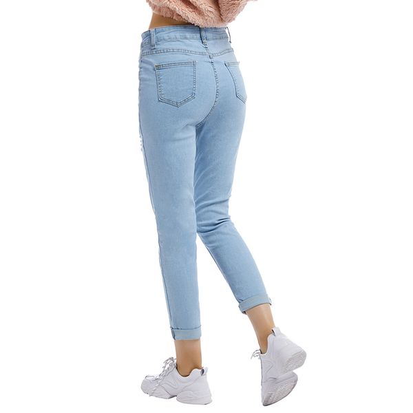 

новые повседневные мода джинсы pant брюки женские женские джинсы, Blue