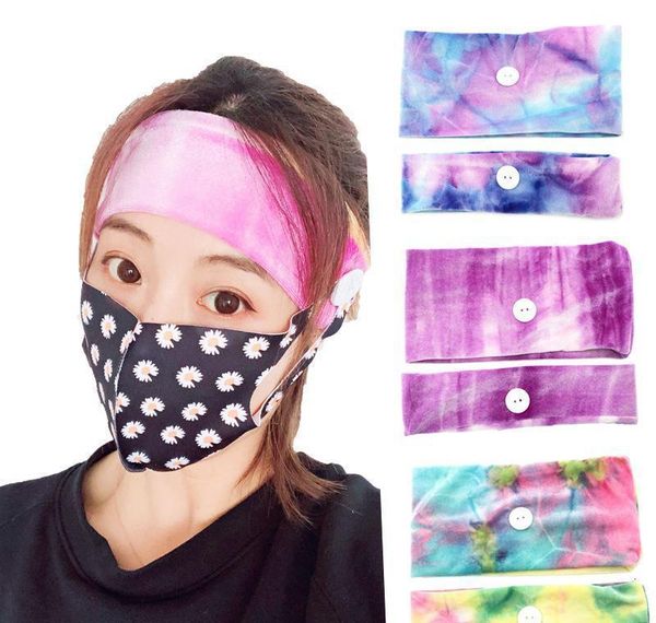 

gradient headbands buckle elastic hairband with ffa3997 earloop holder mask ear headband favor button lanyard sports par