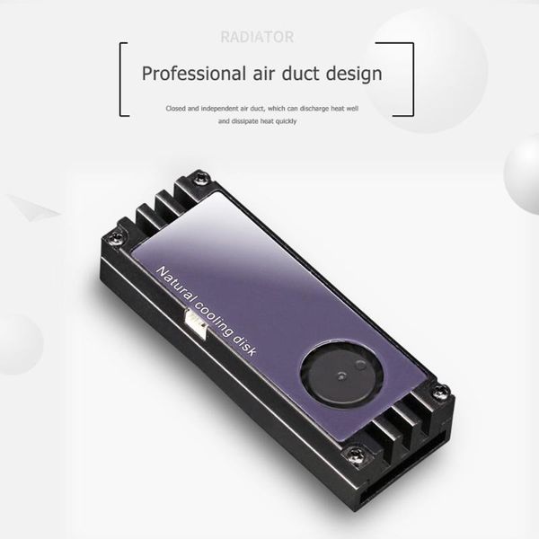 

ssd radiator heat temperature oled screen digital m.2 cooler display solid state hard disk radiator aluminum cooler