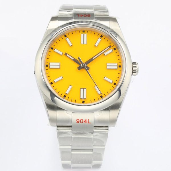 

mens watch automatic mechanical watches 41mm stainless steel wristband luminous men wristwatch fashion wristwatches montre de luxe, Silver