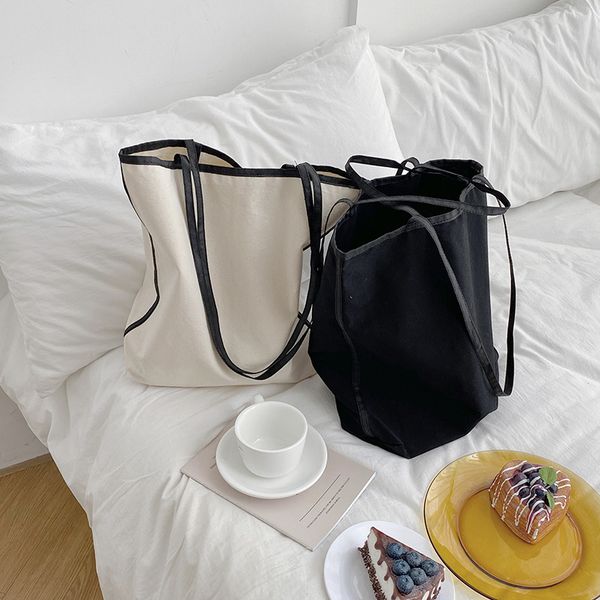 

hbp new bag handbag summer korean version of the fashion shoulder bag large capacity casual hand shopping canvas bags