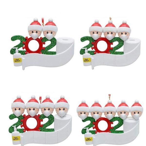 

поздравления рождественские украшения diy изолятор елочные украшения 2020 партия pandemic социальное дистанцирование xmas tree подвеска аксе