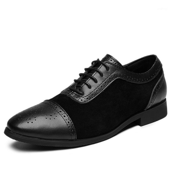 

luxury british style business leather men's shoes lace-up designer elegant classic gents formal casual men's shoes hv-0471, Black