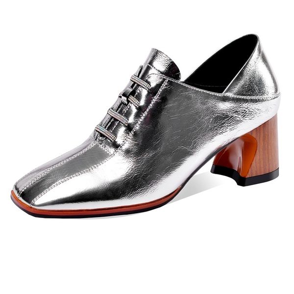 

2021 new fashion female classic heels rentals even party genuine wedding shoes big 34-41 size leather js03, Black