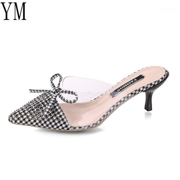 

2020 women sandals fashion high heels knot gladiator pvc showe shoes for women summer shoes transparent sandals gladiator 35-391, Black