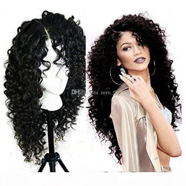 

deep wave human lace wigs grade brazilian malaysian virgin soft human hair lace front wig with baby hair full lace wigs bleached knots, Black;brown
