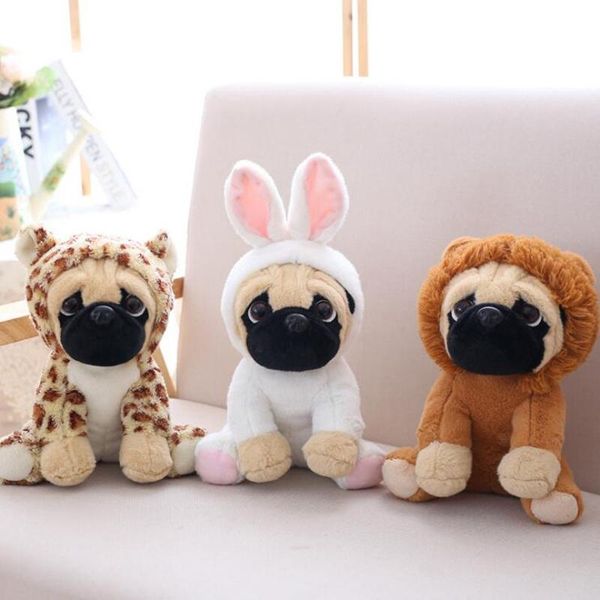 

20cm simulation dogs plush toys sharpei pug lovely puppy pet stuffed animal plush doll children kids birthday christmas gifts wmteal mywjqq