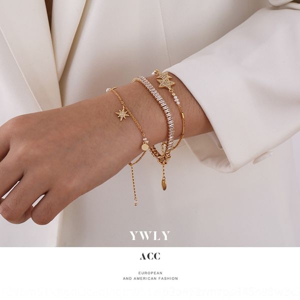 

vjtzo lightfashion работы ч temperamentelegant разносторонней diamondbracelet даймонда jewelrydaily осенью и зимой stylesimple и полный цирк, Golden;silver