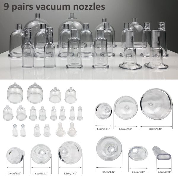 

150ml breasts cup vacuum suction hip up buttocks enlargement firming butt lifting roller massager back cupping guasha therapy pe
