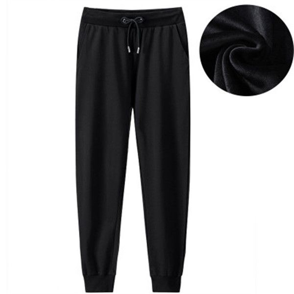 

cycling shorts basketball soccer jerseys sports pant outdoor runing pants plus velvet thick winter men loose casual trousers, Black