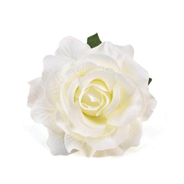 

30pcs artificial silk flowers heads for wedding decoration white rose diy wreath gift box scrapbooking craft fake flo jllouq