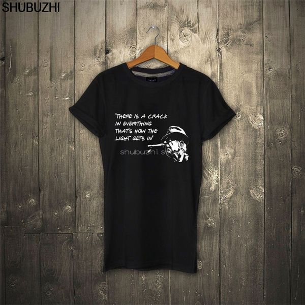 

summer brand hip hop fitness leonard cohen quote there is a crack in everything sbz5566 sport hooded sweatshirt hoodie men t shirt