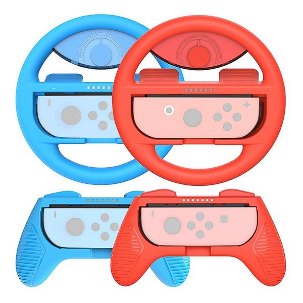 

grip and wheel for switch joy-con controllers accessories kit grip case for handle switch game console