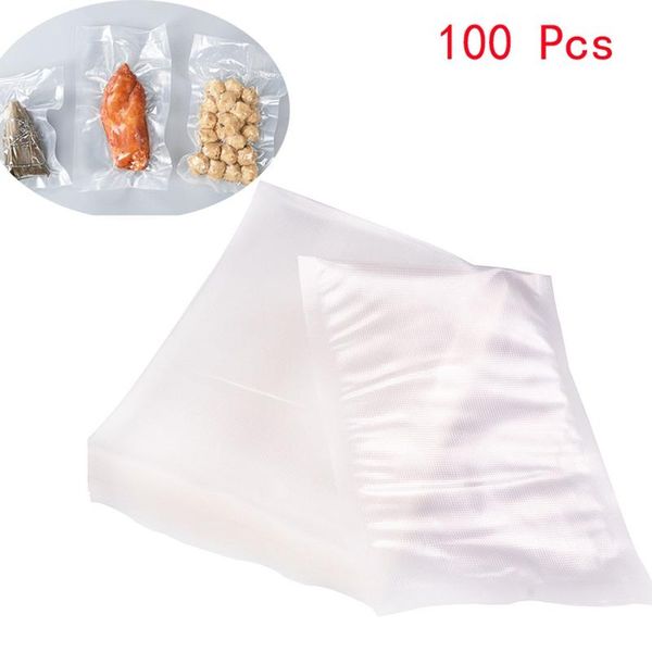 

100 pcs/lot vacuum sealer package bag for vacuum sealing machine for saving storage bag kitchen keep fresh 15x20cm