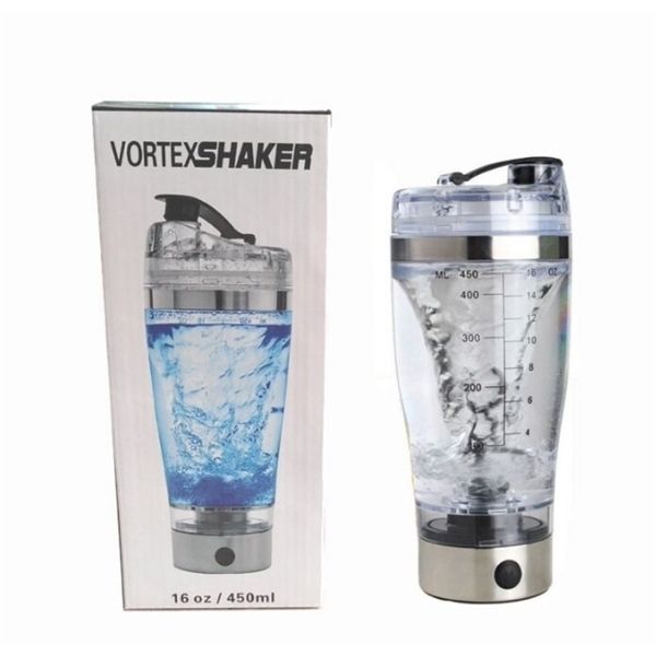

450мл bpa free протеин шейкер vortex торнадо блендер my бутылки воды портативный электрический автоматический механизм смешивания mixer смар