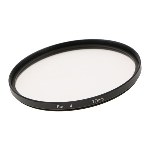 

star-effect starburst twinkle 4-point rotated cross screen glass filter -77mm