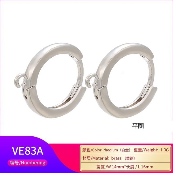 

diy ear pearl earrings buckle smooth jewelry accessories, Silver