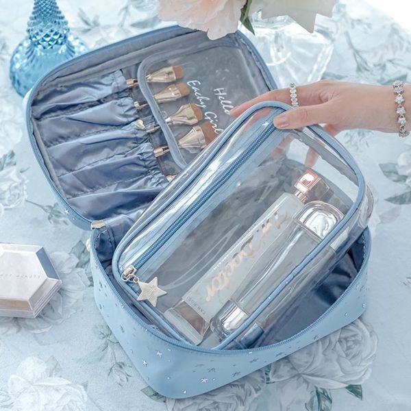 

i1y91 cosmetic case popular large bag cosmetic storage storage capacity women's bag small portable internet ins super popular snmoe