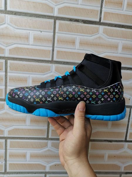 

blue new light 11 hight navy bone fashion designer shoes men basketball trainers 11s prem unc high 45 sports sneakers size -13 ao8t, Black