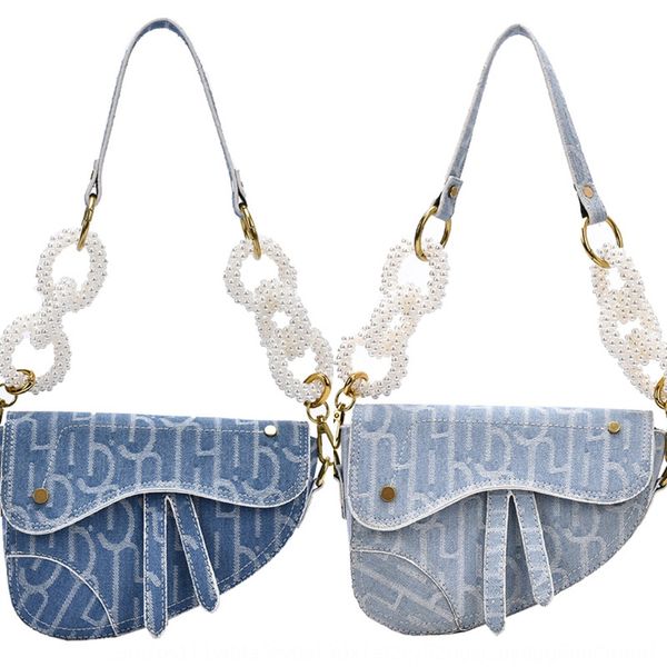 

лето женщин новый денима тенденция женщин проверка моды одного плеча мешок плеча седло мешок седло bagbag b4ukv