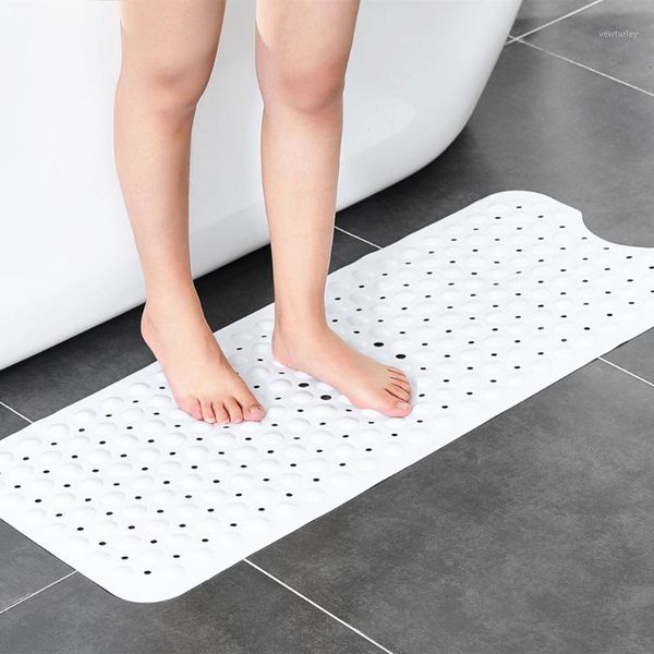 

bath mats bathroom antiskid pad 1 rectangular 100x40cm household pvc foldable soft sucker massage foot pedal1