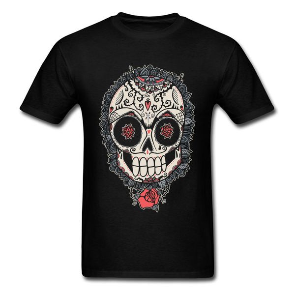 

muerte acecha t shirt death skull t shirt men rose vintage black tee spanish skulls fabric tshirts sport hooded sweatshirt hoodie
