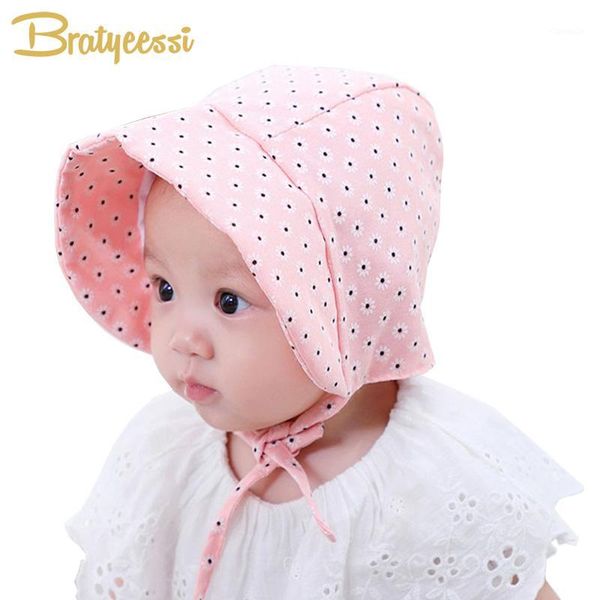 

caps & hats princess daisy baby girl hat autumn spring born cap for girls cotton adjustable infant bonnet toddler beanie 0-15y1, Yellow