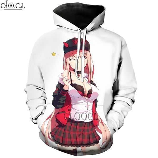 

hx zero two darling in the franxx 3d print fashion hoodie men women sweatshirt zip pullover harajuku tracksuit drop sh c0127, Black