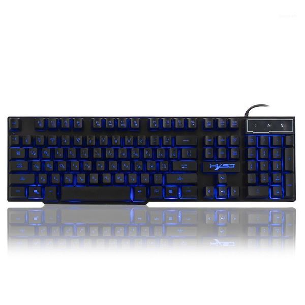 

keyboards russian/english mechanical keyboard 104 keys backlit gaming usb wired clavier for computer notebook1
