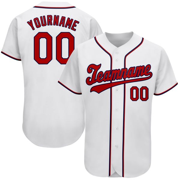 

custom white red-navy-9890 authentic baseball jersey, Blue;black