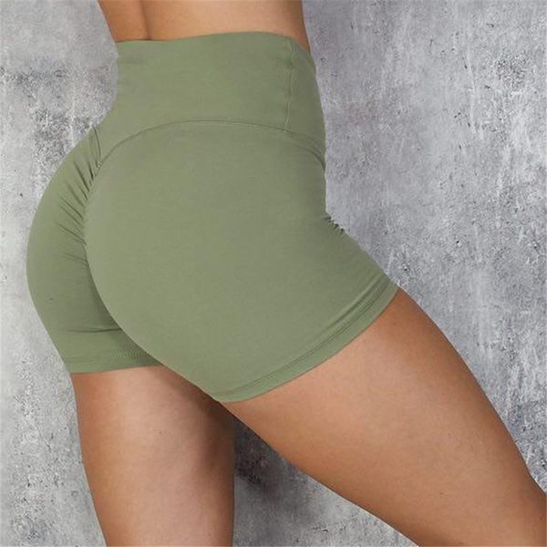 

2019 women fitness tights high waisted solid yoga sports veet workout beach shorts running gym clothes, White;black