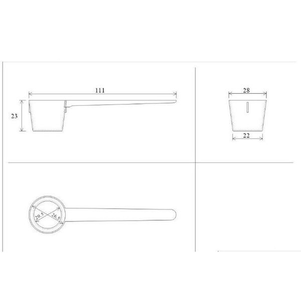 

5g/10ml plastic measuring scoop 5 gram food grade pp flat spoon for protein milk powder jllnhm loveshop01