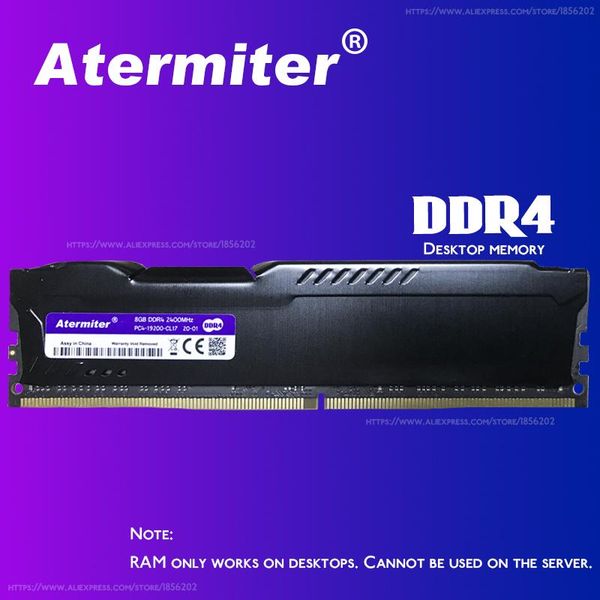 

atermiter 32gb 16gb 8gb 4gb pc memory ram memoria module computer deskddr4 pc4 4g 8g 16g 2400mhz 2666mhz dimm 2400 2666 x99