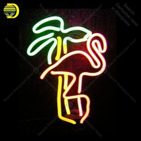 

neon sign for retro flamingo palm neon light sign decorate windower store display beer sign tubes neon lights pink lamps
