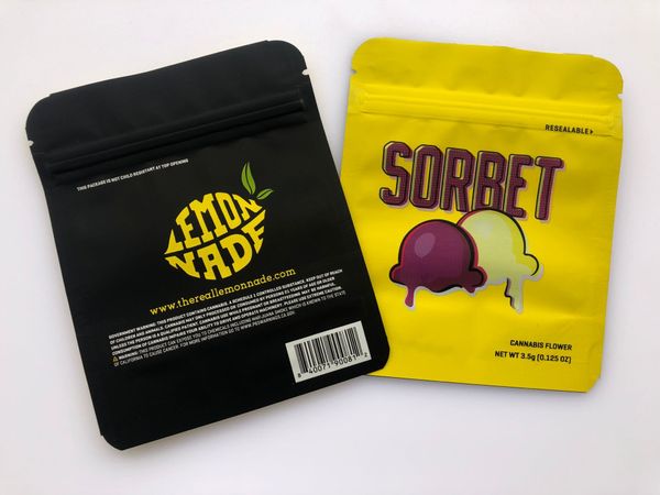 

label sorbet 3.5g california bags yellow and stickers sf flavors cookies hologram bags mylar bag 3.5g empty bbywr bdebaby
