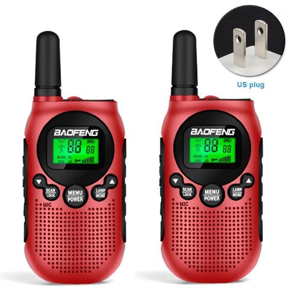 

2pcs ergonomic mini rechargeable noise reduction kid walkie talkie long distance hiking birthday gift 2 way radio outdoor sports1