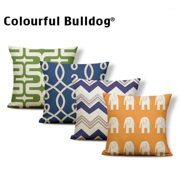 

animal cushion cover greek key pilow shabby chic lounger chair anchor pillowslip covers green rectangle cotton linen customized1