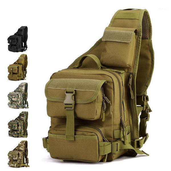 

outdoor bags men multi-function ranger backpack molle system tactical shoulder bag camping chest messenger equipment1