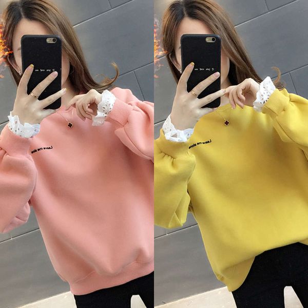 

mn and winter loose foreign style one-piece cashmere sweater plush thickened aging jacket women's ip1q, Black