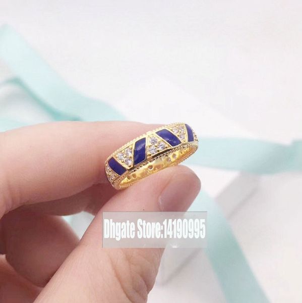 

shine gold plated exotic stones and stripes ring fit pandora jewelry engagement wedding lovers fashion ring for women, Silver