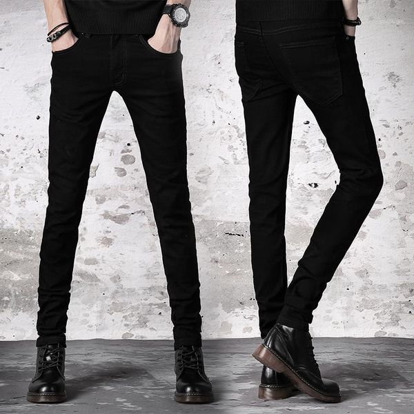 

skinny jeans men black streetwear classic hip hop stretch jeans slim fit fashion biker style tight dropshipping male pants1, Blue