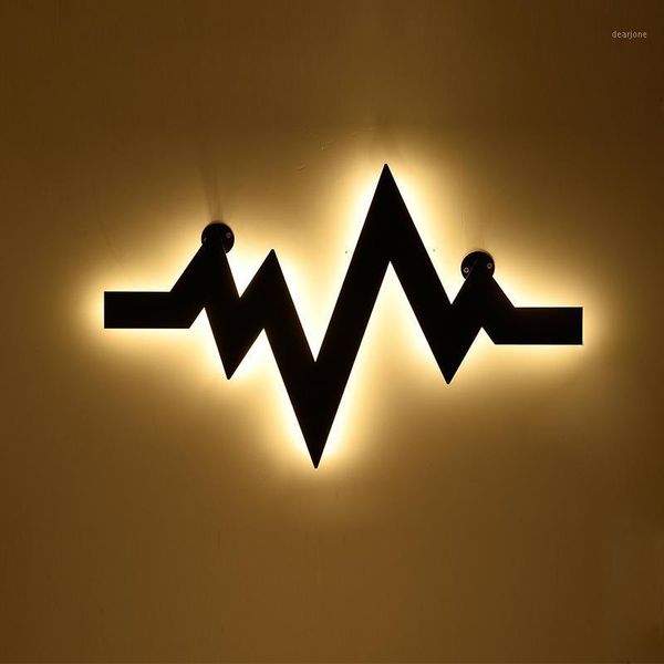 

metal flashing shape led wall lamps bar coffee shop aisle bedroom parlor wall light loft industrial style lights
