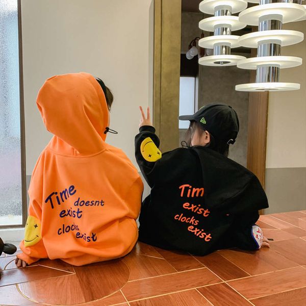 

sweater wear boys' cardigan im 2021 children's spring new korean sle hooded et, Black