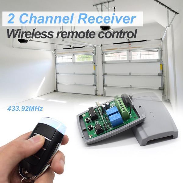 

2 channel remote control rolling code garage door receiver & 433.92mhz 1527 handheld transmitter for fixed rolling code remotes1